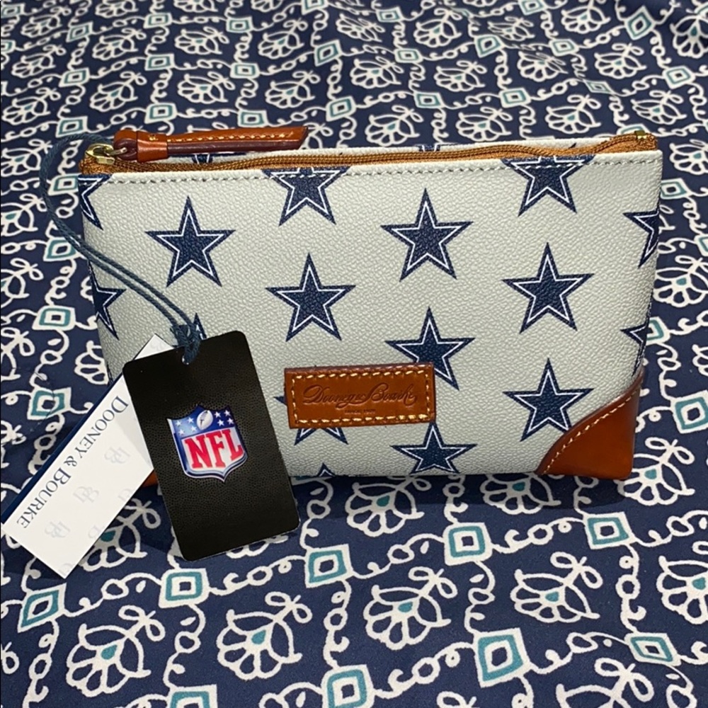 NWT Dallas Cowboys Dooney & Burke Cosmetic Bag